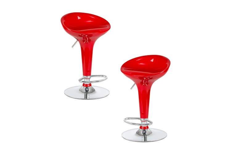 Набор 2 шт Стул барный DOBRIN BOMBA, красный