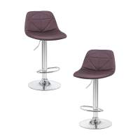Набор 2 шт Стул барный DOBRIN DINA, коричневый