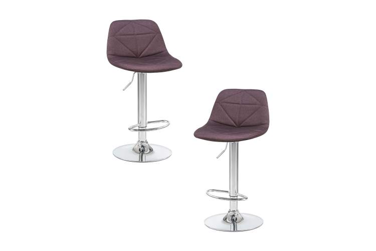 Набор 2 шт Стул барный DOBRIN DINA, коричневый