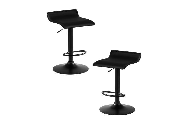 Набор 2 шт Стул барный DOBRIN TOMMY BLACK, чёрный