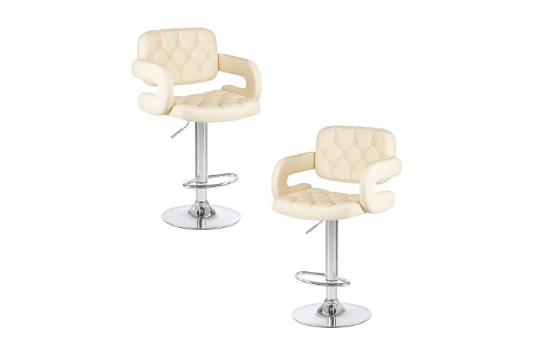 Набор 2 шт Стул барный DOBRIN TIESTO, кремовый
