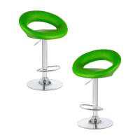Набор 2 шт Стул барный DOBRIN MIRA, зелёный