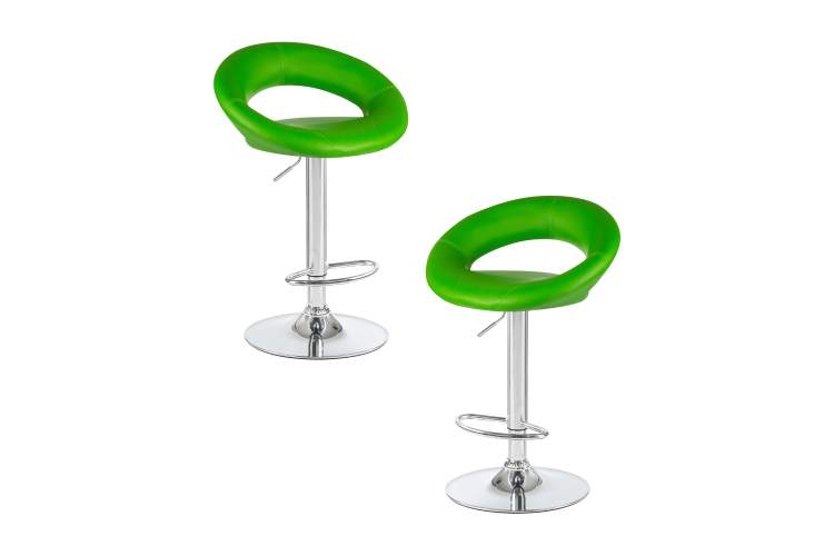 Набор 2 шт Стул барный DOBRIN MIRA, зелёный