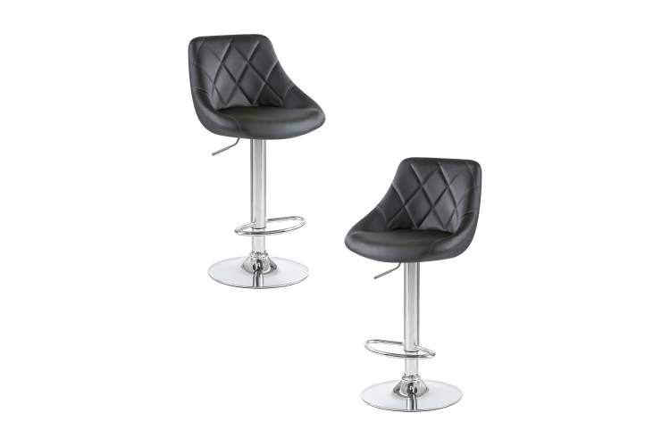Набор 2 шт Стул барный DOBRIN LOGAN, чёрный
