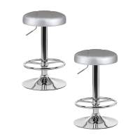Набор 2 шт Табурет барный DOBRIN BRUNO, серебряный