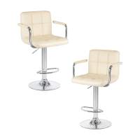 Набор 2 шт Стул барный DOBRIN KRUGER ARM, кремовый