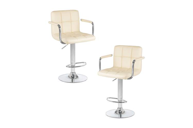 Набор 2 шт Стул барный DOBRIN KRUGER ARM, кремовый