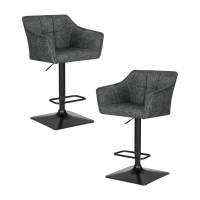 Набор 2 шт Стул барный DOBRIN RALF, серый твид (LEO11)