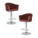Набор 2 шт Стул барный DOBRIN MARCEL, винный велюр (MJ9-35)