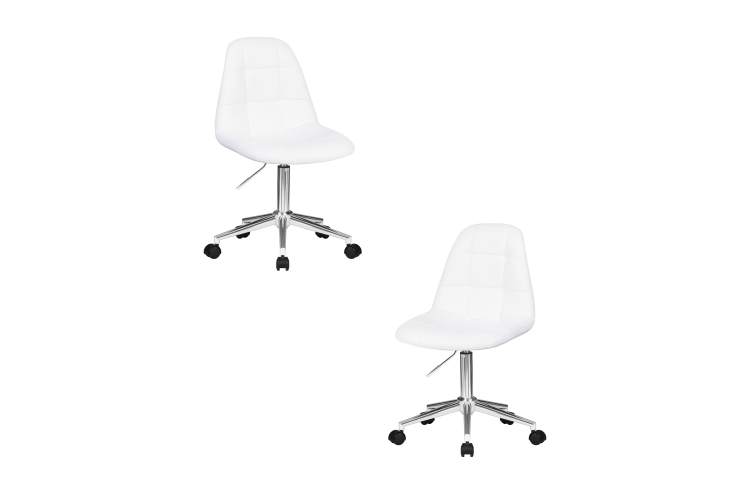 Набор 2 шт Офисное кресло для персонала DOBRIN MONTY, белый