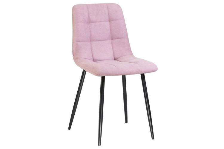 Стул обеденный DOBRIN ALEX, черные матовые ножки, сиреневая ткань (UF860-04B)