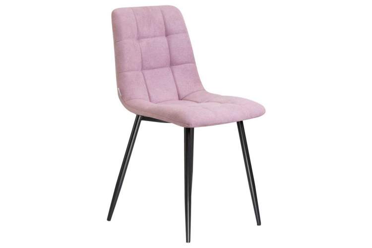Стул обеденный DOBRIN ALEX, черные матовые ножки, сиреневая ткань (UF860-04B)-1