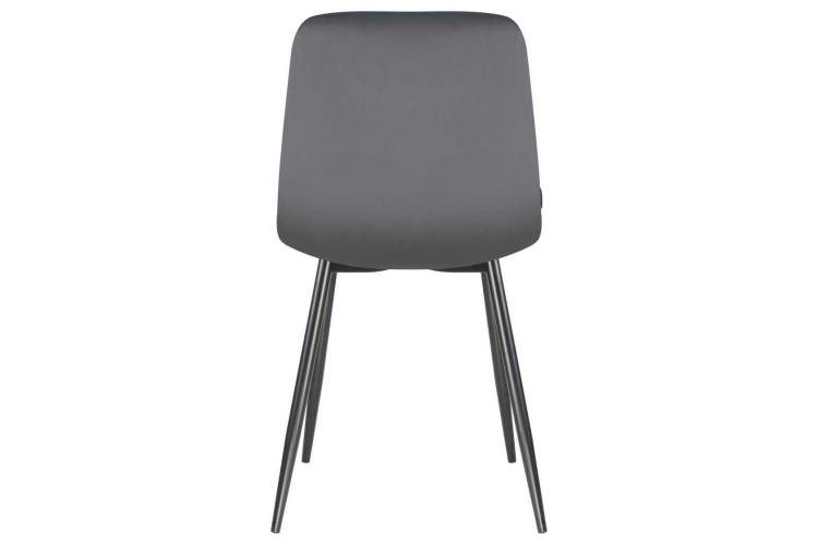 Стул обеденный DOBRIN ALEX, черные матовые ножки, темно-серый велюр (V108-91)-4