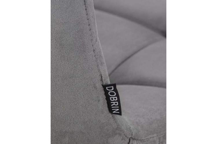 Стул обеденный DOBRIN ALEX, черные матовые ножки, темно-серый велюр (V108-91)-8