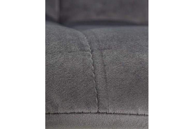 Стул обеденный DOBRIN ALEX, черные матовые ножки, темно-серый велюр (V108-91)-10