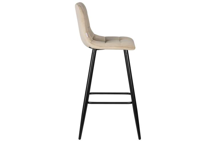 Набор 2 шт Стул барный DOBRIN NICOLE, черные матовые ножки, мокко велюр (108-104)-3