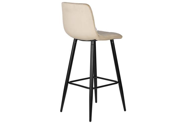 Набор 2 шт Стул барный DOBRIN NICOLE, черные матовые ножки, мокко велюр (108-104)-4