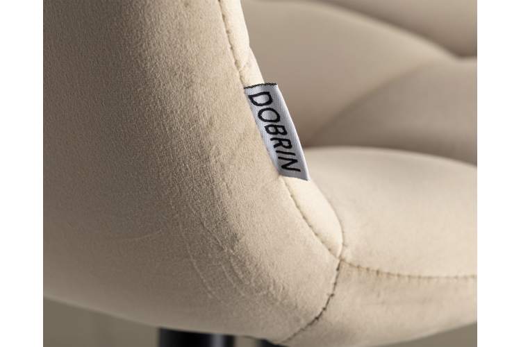 Набор 2 шт Стул барный DOBRIN NICOLE, черные матовые ножки, мокко велюр (108-104)-8