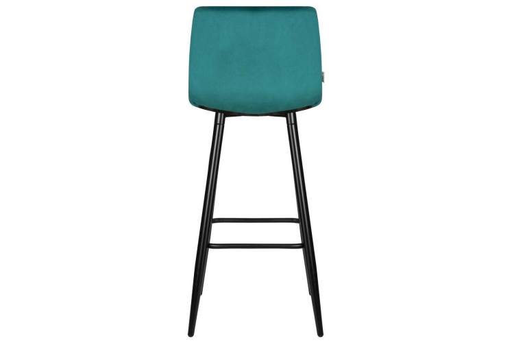 Стул барный DOBRIN NICOLE, черные матовые ножки, морской волны велюр (108-119)-4