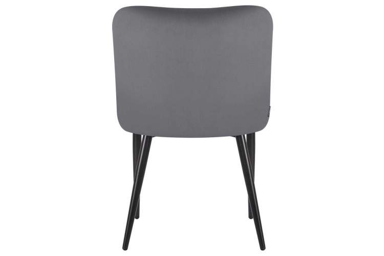 Стул обеденный DOBRIN RICHARD, черные матовые ножки, темно-серый велюр (V108-91)-4