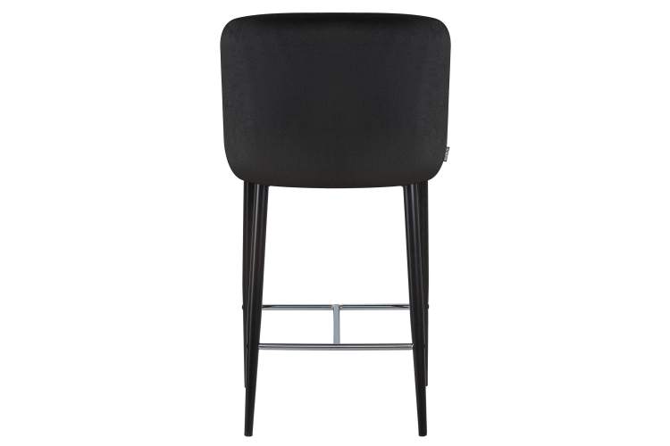 Набор 2 шт Стул полубарный DOBRIN CHRISTIAN'65, черные ножки, черный велюр (V108-77)-5