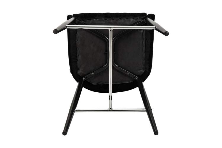 Набор 2 шт Стул полубарный DOBRIN CHRISTIAN'65, черные ножки, черный велюр (V108-77)-10