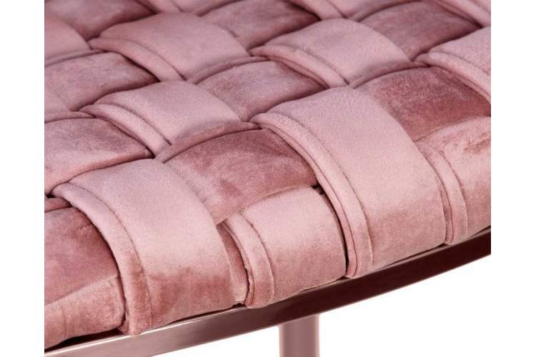 Стул барный DOBRIN EMMA ROSE GOLD, розовый велюр (VF-10)-7
