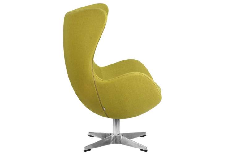 Кресло дизайнерское DOBRIN EGG, светло-зеленая ткань AF3-2