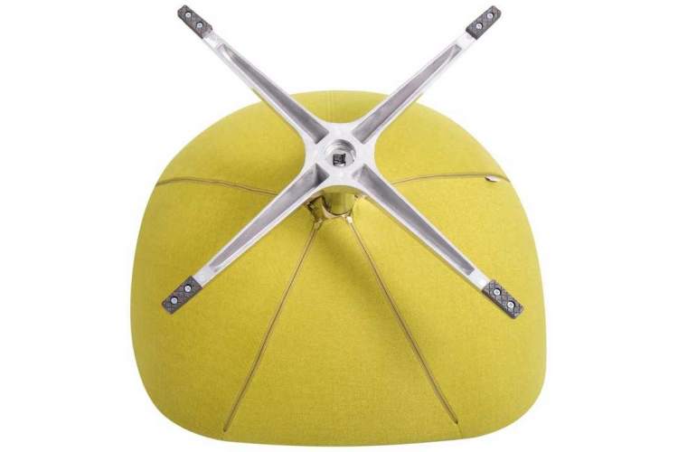 Кресло дизайнерское DOBRIN EGG, светло-зеленая ткань AF3-7