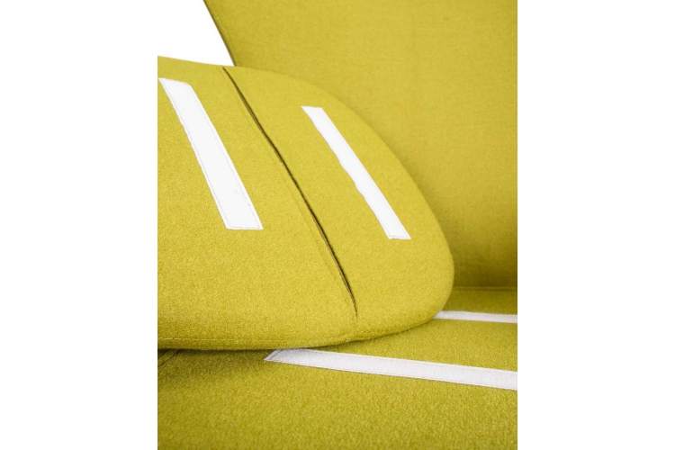 Кресло дизайнерское DOBRIN EGG, светло-зеленая ткань AF3-9