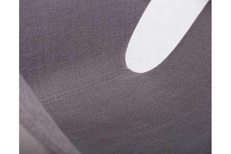 Кресло дизайнерское DOBRIN SWAN, серая ткань IF11, золотое основание-6