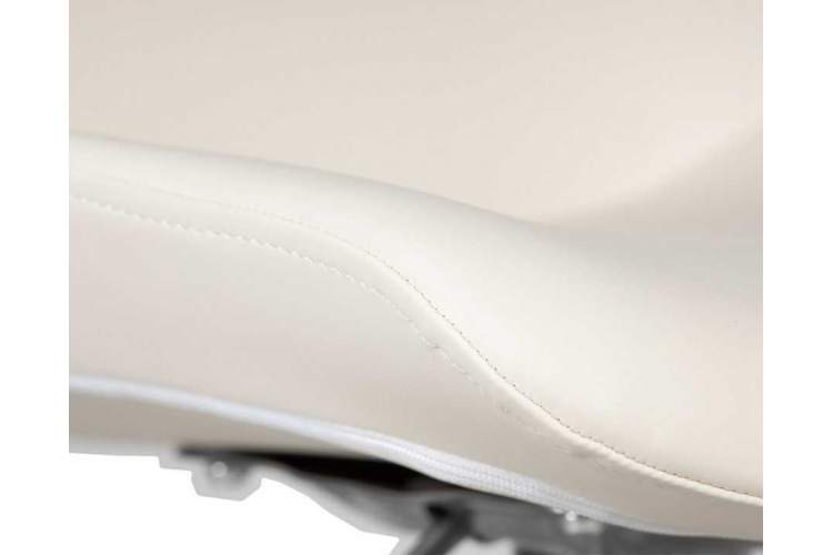 Стул барный DOBRIN ALDO, белый PU P23, основание из нержавеющей стали-11