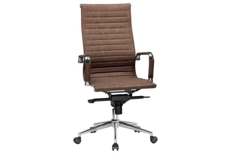 Офисное кресло для руководителей DOBRIN CLARK, коричневый лофт №320