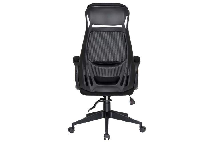 Офисное кресло для руководителей DOBRIN STEVEN BLACK, чёрный пластик, чёрная ткань-4