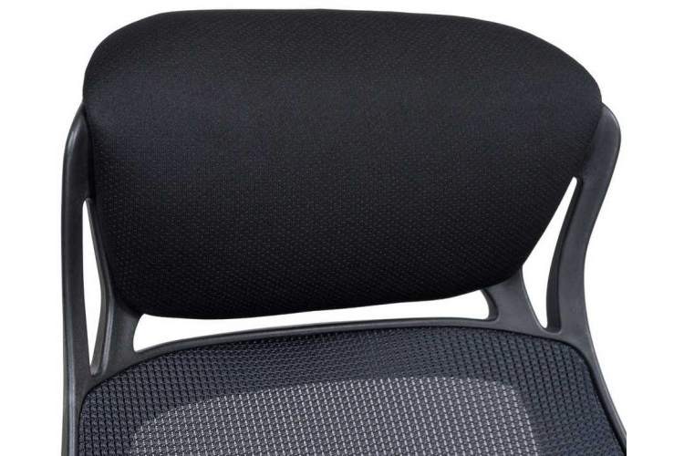 Офисное кресло для руководителей DOBRIN STEVEN BLACK, чёрный пластик, чёрная ткань-9