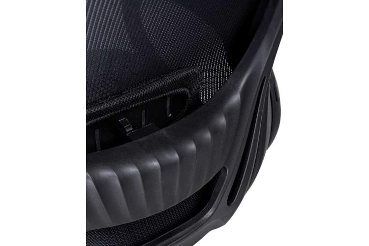 Офисное кресло для руководителей DOBRIN STEVEN BLACK, чёрный пластик, чёрная ткань-11