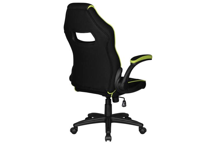 Кресло игровое DOBRIN RICK, черно-светло-зеленая ткань-3