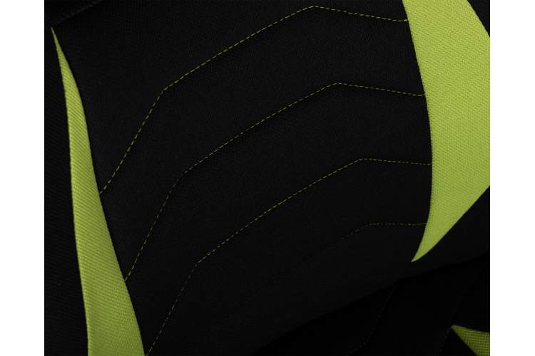 Кресло игровое DOBRIN RICK, черно-светло-зеленая ткань-6