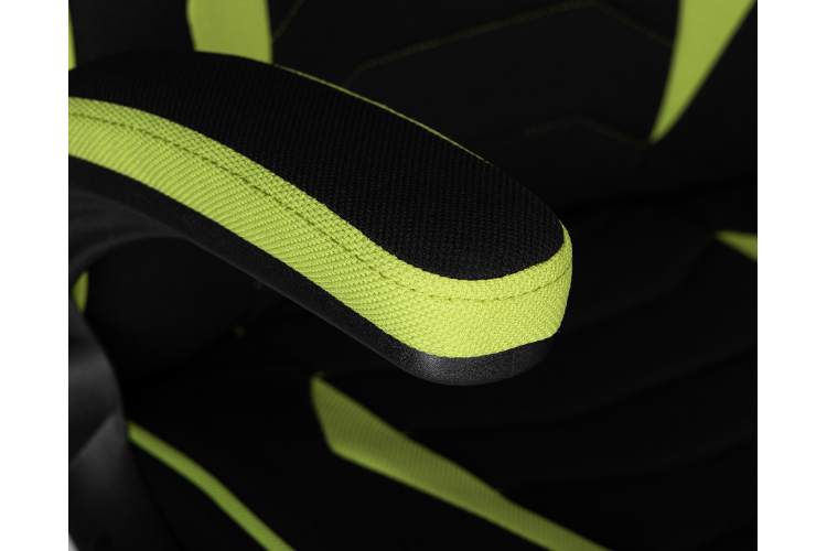 Кресло игровое DOBRIN RICK, черно-светло-зеленая ткань-7