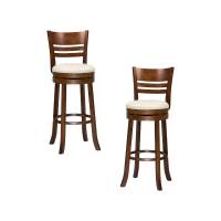 Набор 2 шт Стул барный DOBRIN WILLIAM BAR, шоколад, кремовый