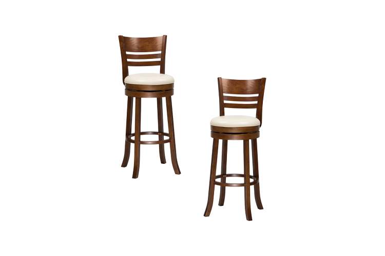 Набор 2 шт Стул барный DOBRIN WILLIAM BAR, шоколад, кремовый