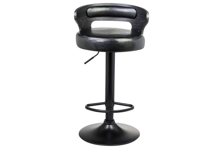 Набор 2 шт Стул барный DOBRIN FRED BLACK, чёрное дерево, чёрный-4