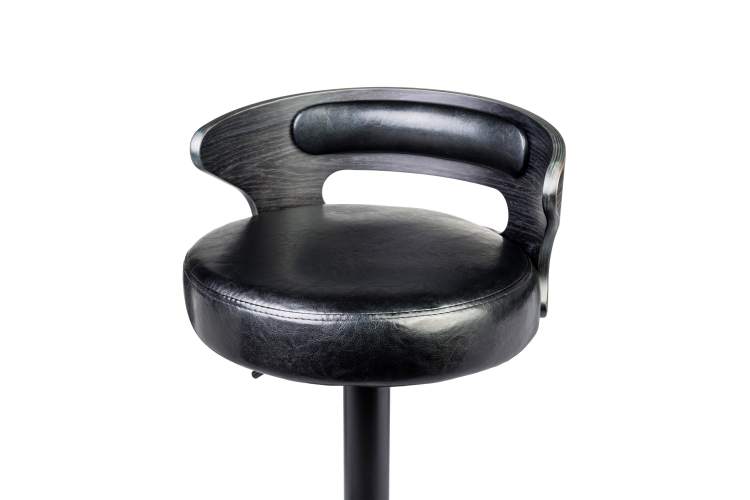 Набор 2 шт Стул барный DOBRIN FRED BLACK, чёрное дерево, чёрный-6