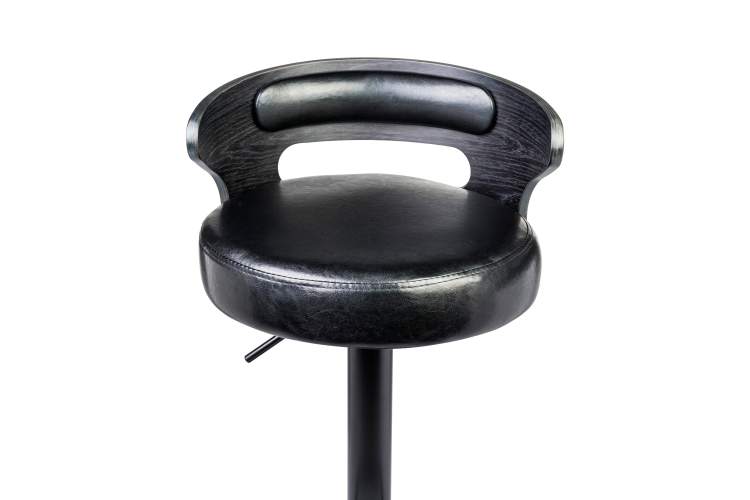 Набор 2 шт Стул барный DOBRIN FRED BLACK, чёрное дерево, чёрный-7