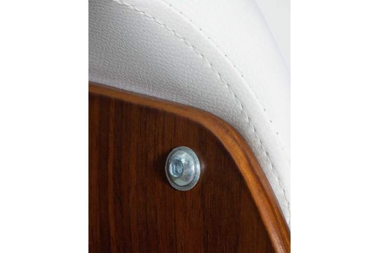 Стул барный DOBRIN OSTIN, цвет белый PU ABA 008-6