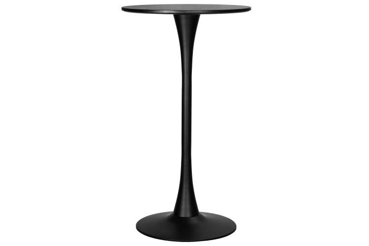 Стол барный MIA BAR, черная столешница, черное основание