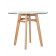 Стол обеденный HENRY`90 GLASS, столешница стекло, деревянное основание