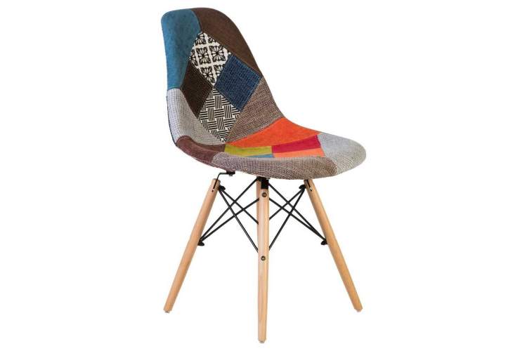 Стул обеденный LMZL-PP623, ножки светлый бук, цвет сиденья мозаика-1