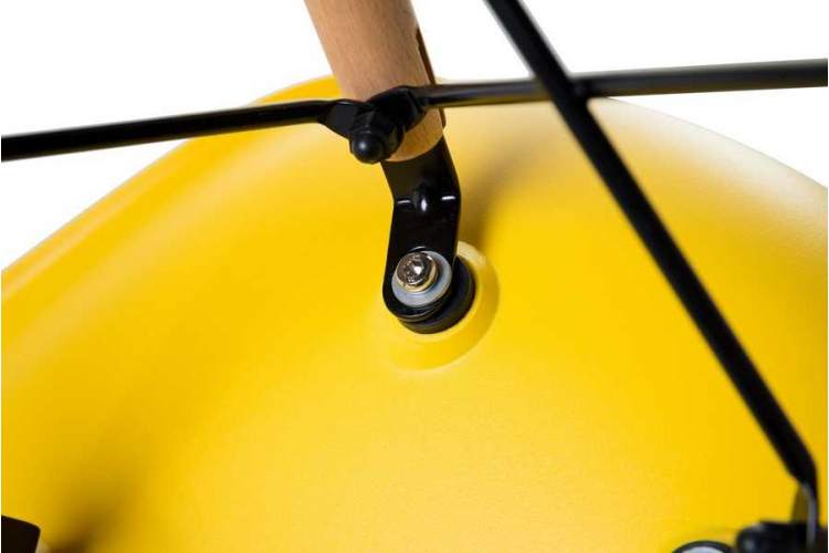 Стул обеденный LMZL-PP623, ножки светлый бук, цвет сиденья жёлтый-5