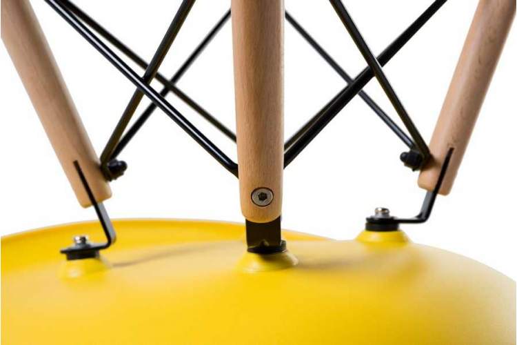 Стул обеденный LMZL-PP623, ножки светлый бук, цвет сиденья жёлтый-6